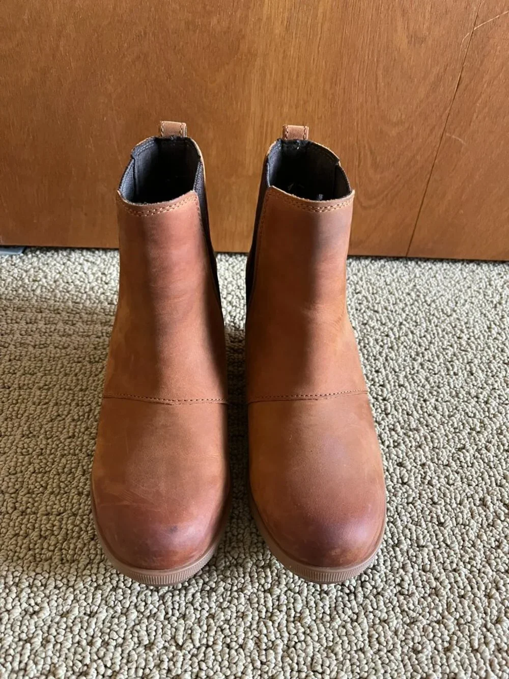 SOREL Joan of Arctic Wedge II Chelsea Boot in Iced Tea, Very Good Condition Sz 5